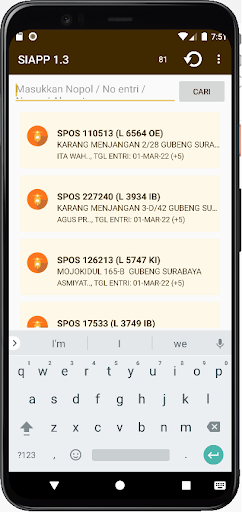 SIAPP JATIM Screen 2