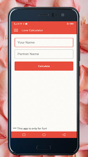 Love Calculator Screen 2