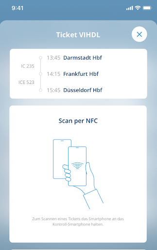 eTicketing Demo App Screen 2