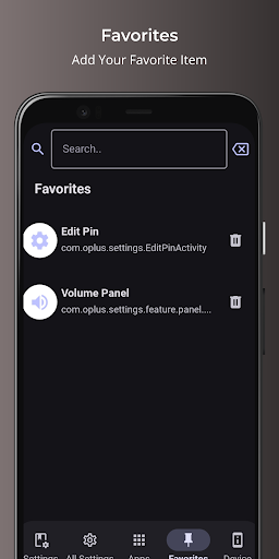 SettingsH  Activities and Info