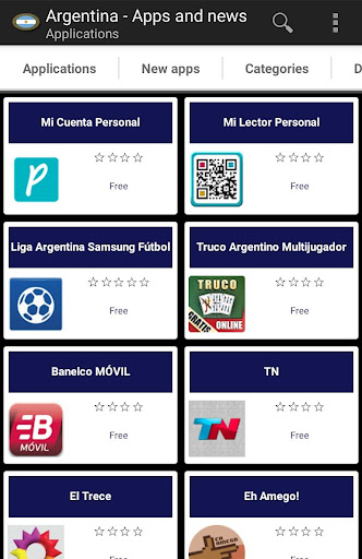 Android application Argentinian apps screenshort