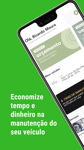Android application Orçar peças de veículos screenshort