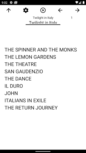 Android application Book, Twilight in Italy screenshort