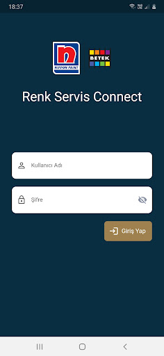 Android application Renk Servis Connect screenshort
