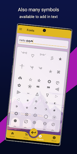 Screenshot of Fonts for text (Stylish Text)