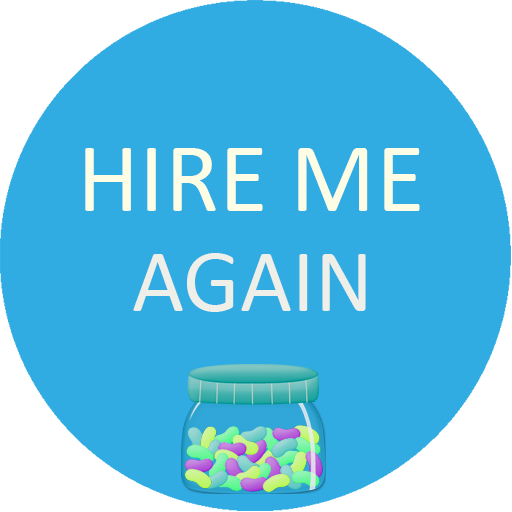 Hire Me Again logo