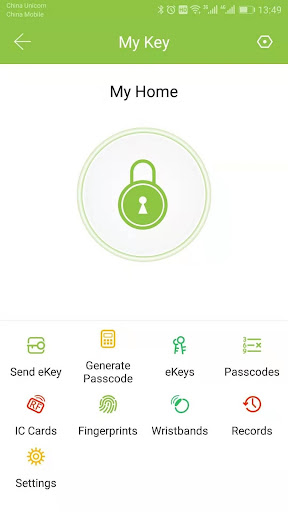 Android application My Key Mobile screenshort
