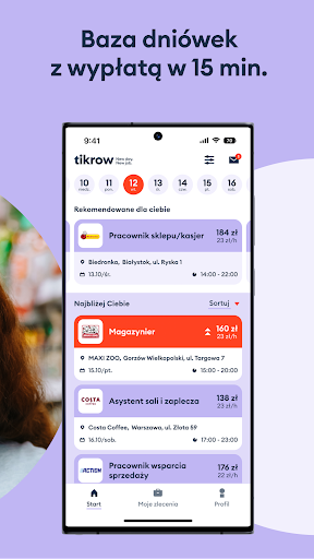 Tikrow - praca na dniówki Screen 2