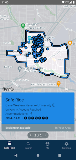 Android application CWRU Spartan Ride screenshort