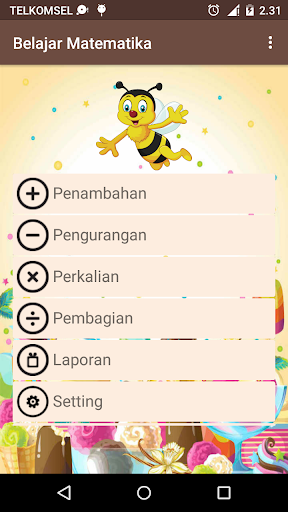 Android application Belajar Matematika screenshort