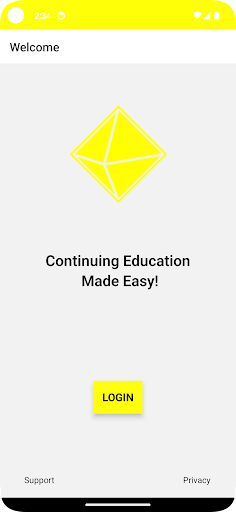 Android application CertifyMeUp screenshort