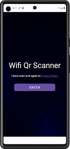 Android application Wifi QR Code Scanner screenshort
