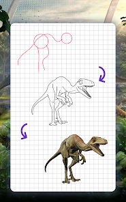 Captura de Pantalla 14 Cómo dibujar dinosaurios. Paso android