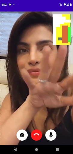 Android application Priyanka Chopra Video Call screenshort