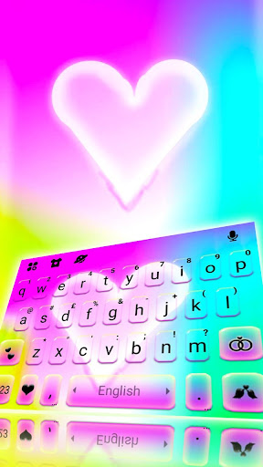 Android application Pink Pastel Heart Theme screenshort