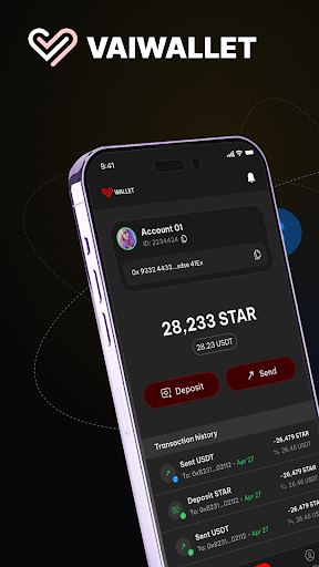 Android application VAI Wallet screenshort