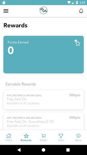 SoCal Smoothie Company Screen 2