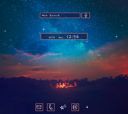 Android application Campfire Night Theme +HOME screenshort