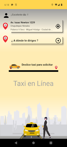 Android application Taxi en Linea MX screenshort