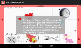 screenshot of Lunar Calendar for Women Lux