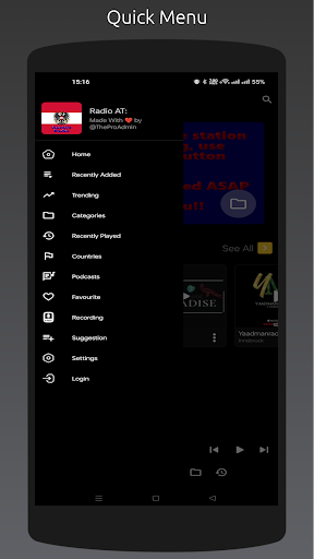 Radio AT: All Austria Stations Screen 2