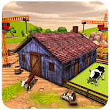 Village Cattle House Construction: Farm Builder icon