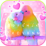 Love Parrots 3D Wallpapers Keyboard Background icon