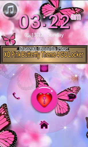 Pink Butterfly icon pack