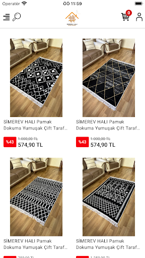 Android application Simerev Halı screenshort