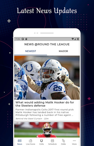 Android application Indianapolis - Football Score screenshort