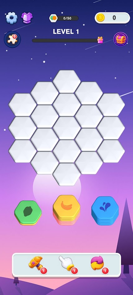 #8. HexStack Puzzle 3D (Android) Oleh: Smart Fast Network Technology Co., Limited