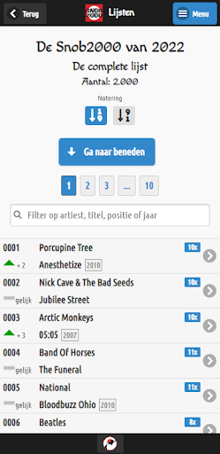 Android application Snob2000 screenshort