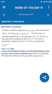 Oxford Mathematics Dictionary Screenshot