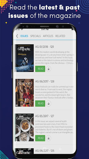 Android application ASIAN Geographic Magazine screenshort