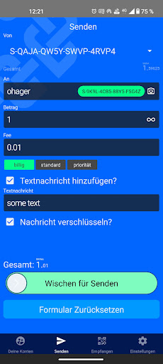 Signum Mobile Wallet Screen 3