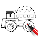 Car Coloring ASMR: Truck Robot
