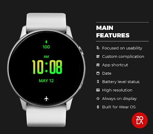 Mango Modern Watch Face screenshot 1