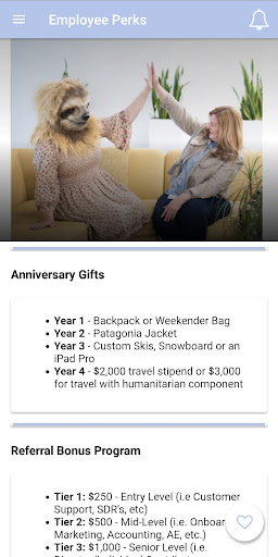Weave Perks & Benefits Screen 3