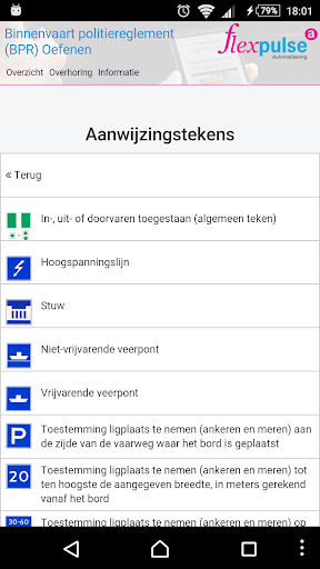 Vaarbewijs BPR Verkeerstekens