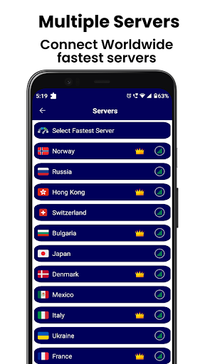 Rapid VPN - Secure Internet Screen 3