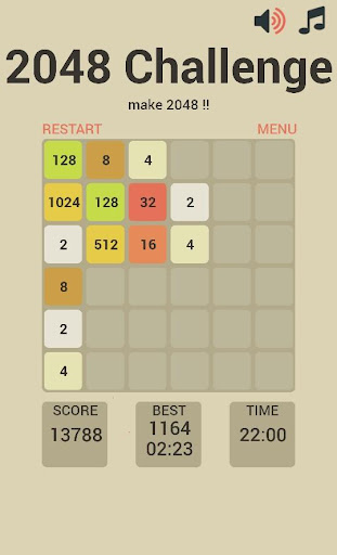 2048 Challenge Screen 2