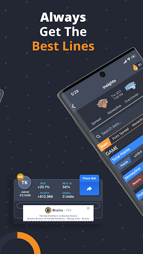 Screenshot of Juice Reel: Bet Tracker & Tips