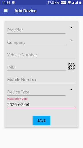 Control Panel App Screen 2