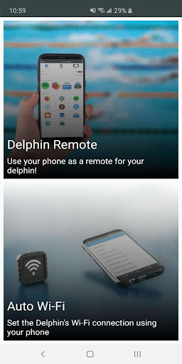 Android application Delphin Remote screenshort