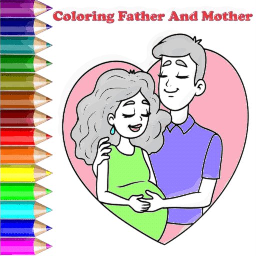 Coloring Father And Mother