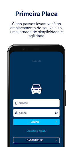 Android application Primeira Placa screenshort