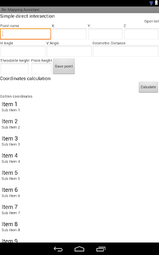 Topography assistant