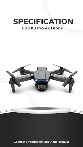 Android application E99 K3 Pro Drone App Guide screenshort