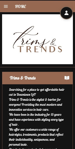 Android application Trims & Trends screenshort