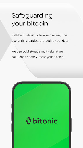 Bitonic: buy & store bitcoin Screen 3